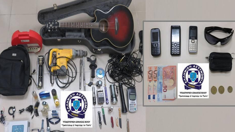 Εξιχνιάστηκαν είκοσι εννέα περιπτώσεις κλοπών στον Βόλο