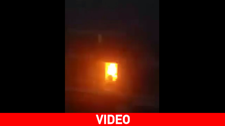 «Βγες έξω θα καείς» Απίστευτο βίντεο από τη φωτιά σε διαμέρισμα στη Λάρισα!