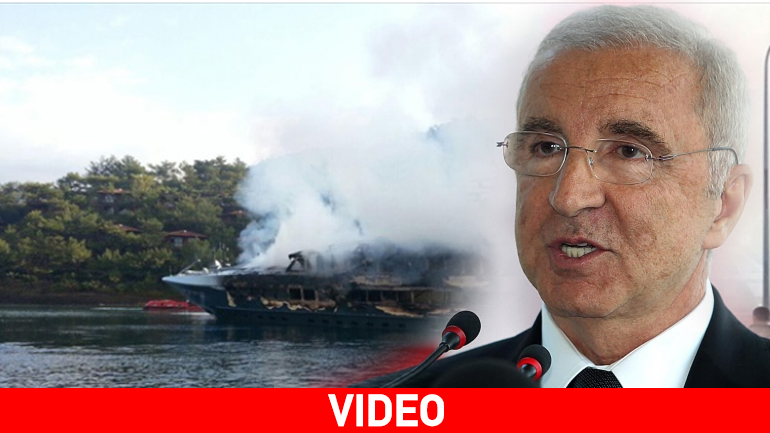 Κάηκε η θαλαμηγός του επιχειρηματία-ιδιοκτήτη της Γαλατασαράι