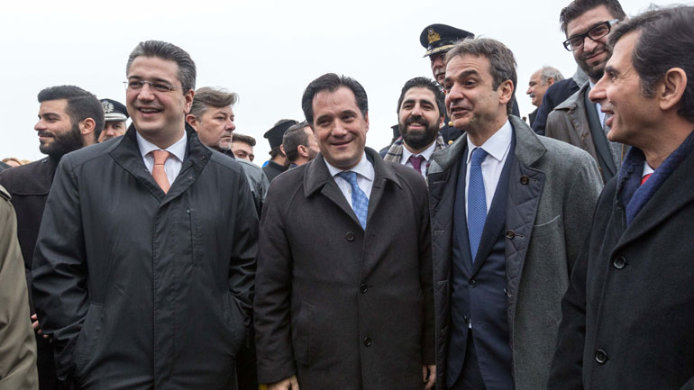 Συνάντηση Κυριάκου Μητσοτάκη και Άδωνι Γεωργιάδη στη Θεσσαλονίκη