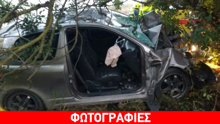 Κύπρος: Ι.Χ. «καρφώθηκε» σε δέντρο – Στην εντατική ο οδηγός