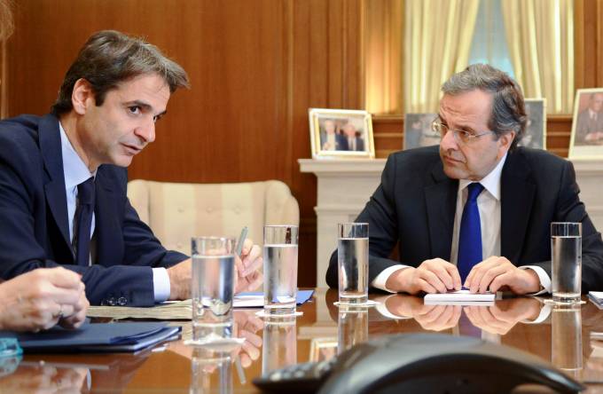 Με τον πρώην πρόεδρο της ΝΔ, Αντώνη Σαμαρά