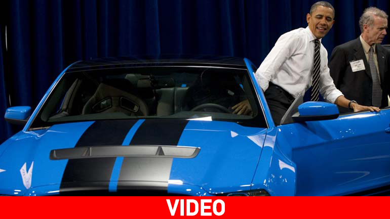 Στην έκθεση του Ντιτρόιτ ο Obama