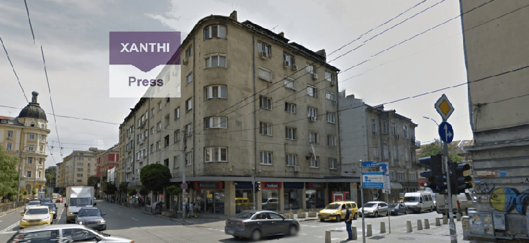 Το κτήριο που βρίσκεται στην Σόφια και έχει έδρα ο πρώην εκδότης περιοδικών, Κωνσταντίνος Παπατριανταφύλλου...