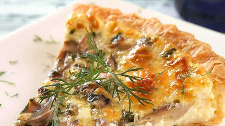 Νόστιμη τάρτα με μανιτάρια