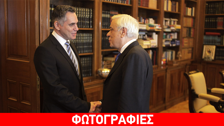 Τον πρόεδρο του ΔΗΚΟ Ν. Παπαδόπουλο δέχθηκε ο Πρ. Παυλόπουλος