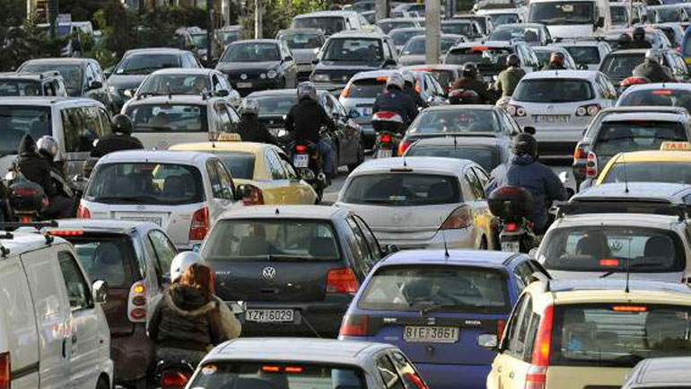 Μεγάλο μποτιλιάρισμα στην Εθνική Οδό Αθηνών-Λαμίας