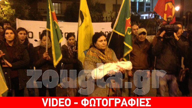 Κινητοποίηση αλληλεγγύης για τους Κούρδους στο Σύνταγμα