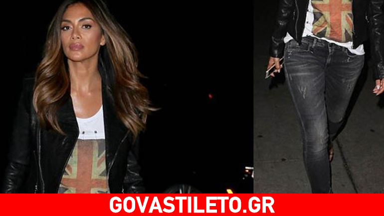 Βραδινή έξοδος με casual outfit για τη Nicole Scherzinger