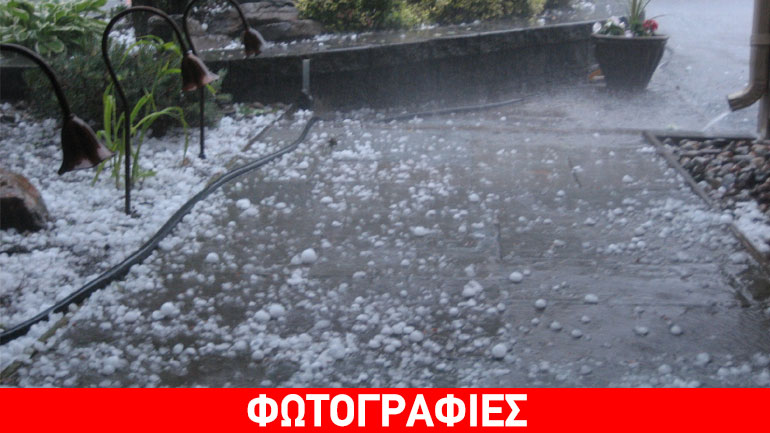 Χαλάζι «χτύπησε» την Κρήτη