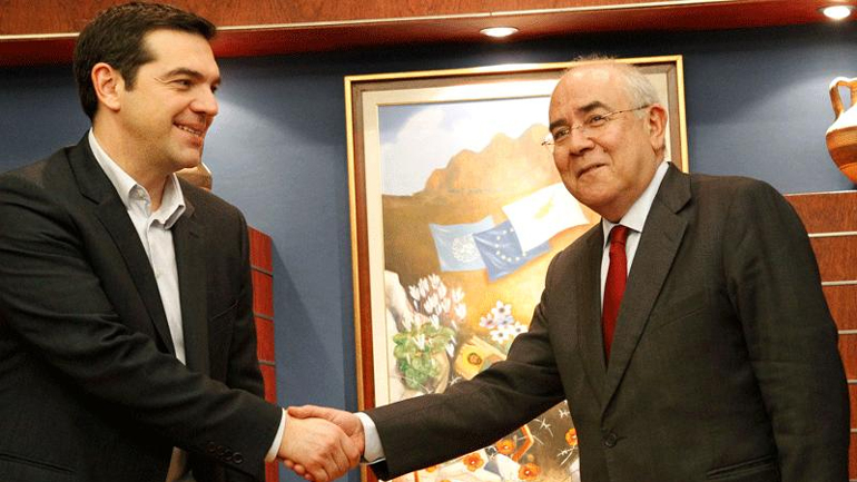 Με τον πρόεδρο της κυπριακής Βουλής συναντήθηκε ο Τσίπρας