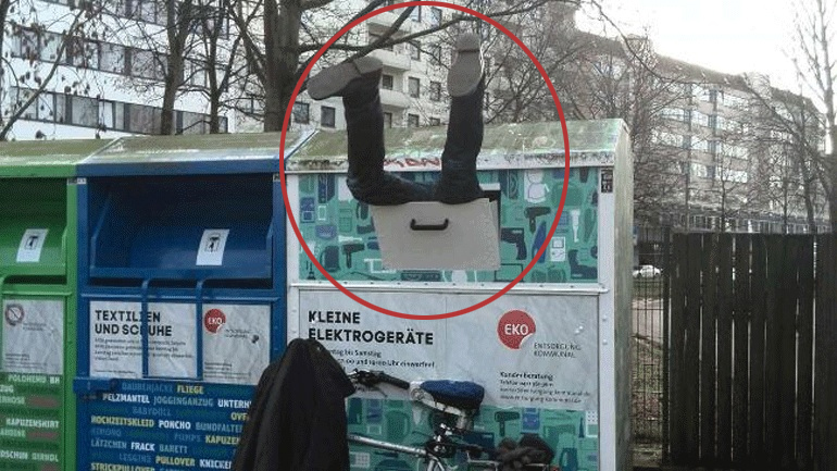 Βουτιά στα σκουπίδια