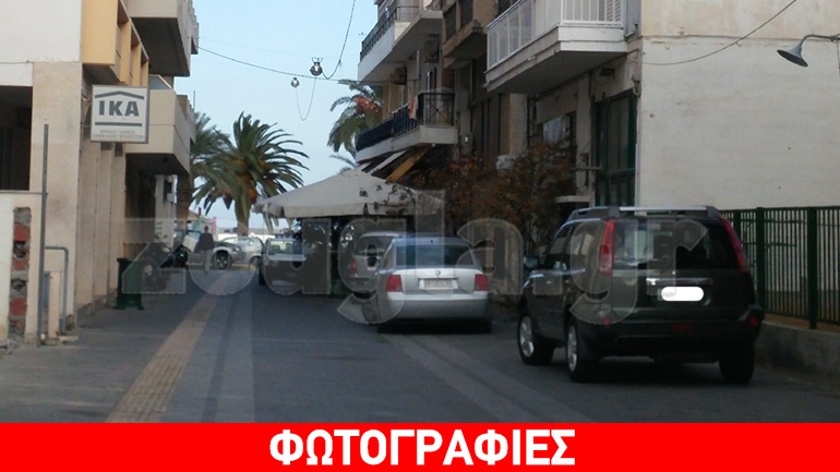 Κεντρικός πεζόδρομος στη Σητεία έχει μετατραπεί σε… πάρκινγκ