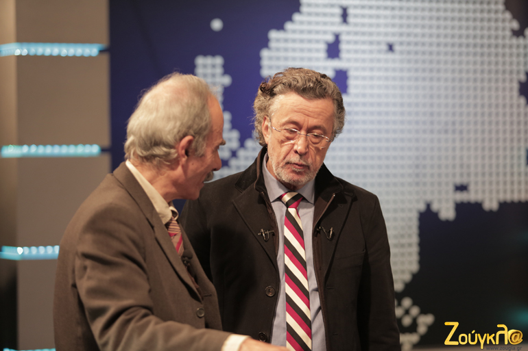 Ο Πέτρος Ζωγράφος με τον Μάκη Τριανταφυλλόπουλο