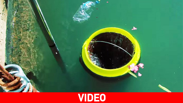Ο πλωτός κάδος Seabin καθαρίζει τη θάλασσα από τα σκουπίδια