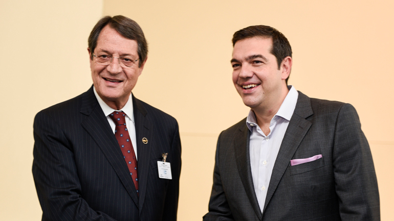 Για τις εξελίξεις στο Κυπριακό ενημέρωσε τον Τσίπρα ο Αναστασιάδης Για τις εξελίξεις στο Κυπριακό ενημέρωσε τον Τσίπρα ο Αναστασιάδης