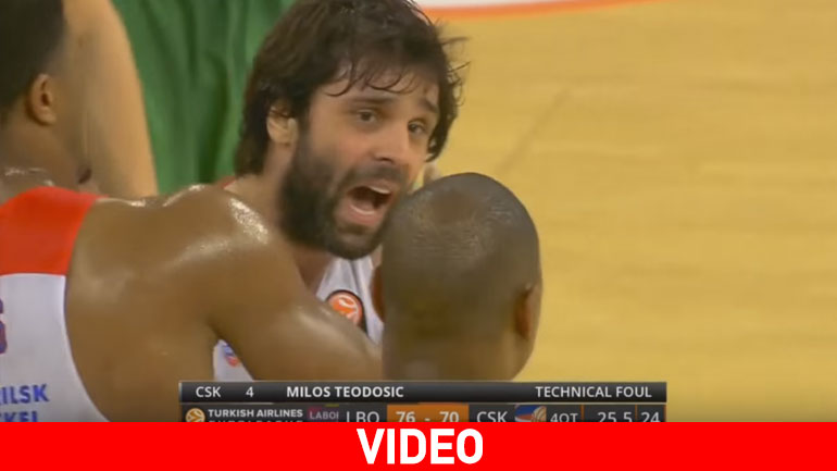 Εκτός εαυτού ο Τεόντοσιτς αποβλήθηκε λίγο πριν το τέλος