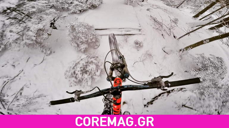 Ο Vinny T κάνει downhill και στα χιόνια!