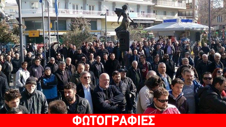 Δυναμικό παρών έδωσαν οι αγρότες στο συλλαλητήριο της Κατερίνης