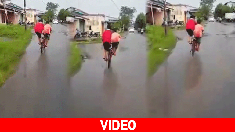 Απίστευτος τρόπος να κάνεις… ποδήλατο!