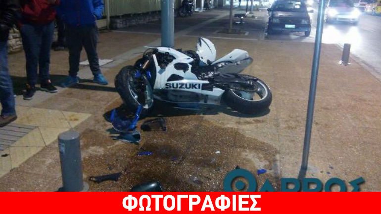 Καλαμάτα: Μοτοσικλέτα καρφώθηκε σε κολόνα – Στο νοσοκομείο ο αναβάτης