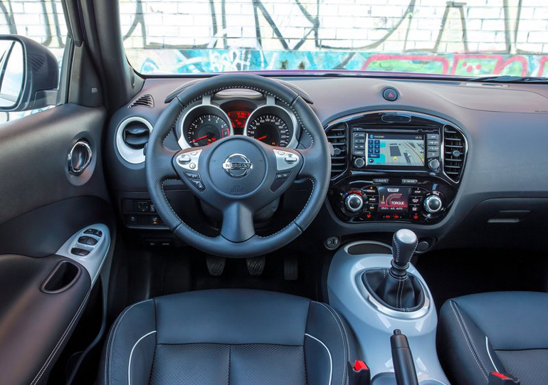 Το εσωτερικό του Nissan Juke...