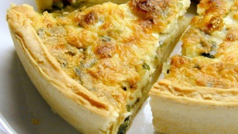 Χειμωνιάτικη αλμυρή τάρτα με πράσα