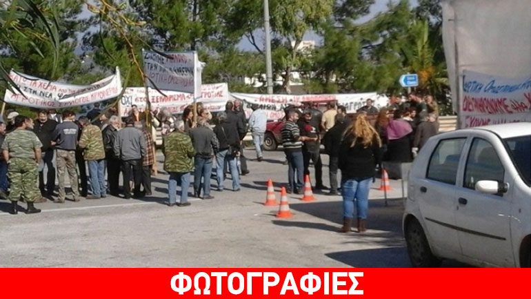 Χανιά: Μπλόκα και σήμερα στον Βόρειο Οδικό Άξονα Κρήτης