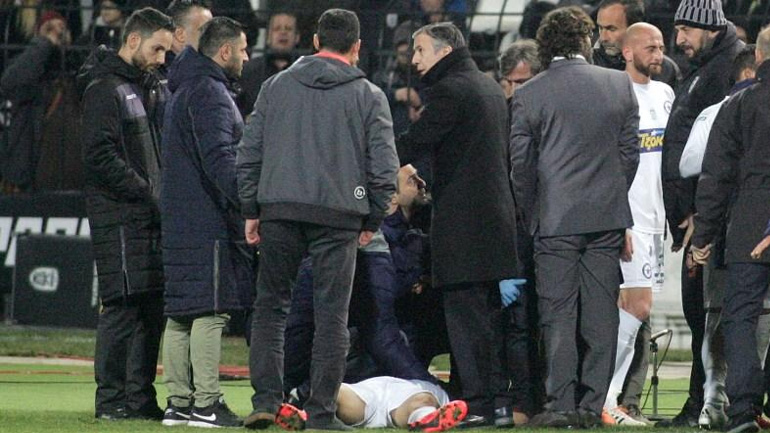 Δια βίου αποκλεισμός στον οπαδό που χτύπησε τον Λαζαρίδη