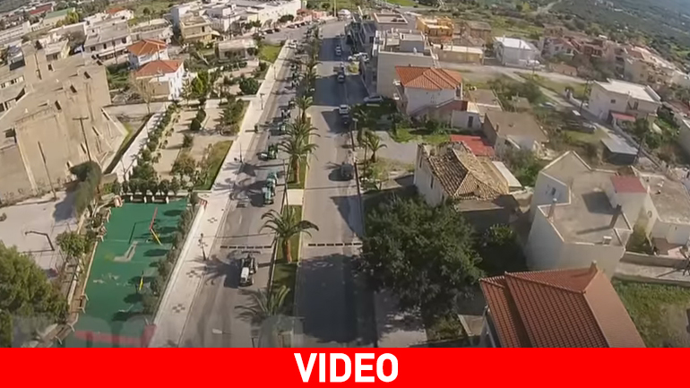 Μονεμβασιά: Το μπλόκο των αγροτών από ψηλά