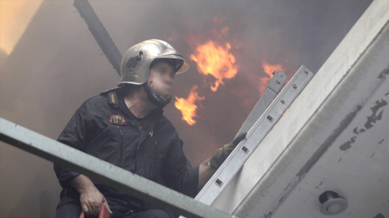 Στις φλόγες ψητοπωλείο στο Ρέθυμνο