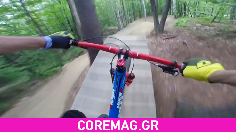 Ο Aaron Chase κάνει backflip πάνω σε δέντρο