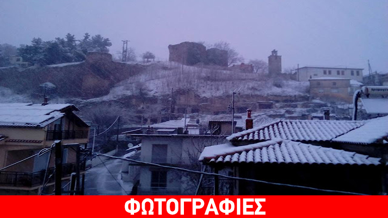 Στα λευκά ντύθηκαν τα ορεινά του Έβρου