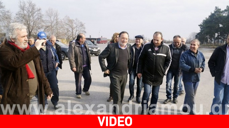 Ο πρόεδρος της ΛΑΕ Π. Λαφαζάνης επισκέφτηκε την ΕΒΖ