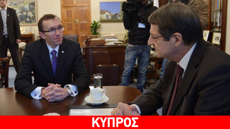 Κυπριακό: Τον ειδικό σύμβουλο του γ.γ. του ΟΗΕ βλέπει ο Αναστασιάδης