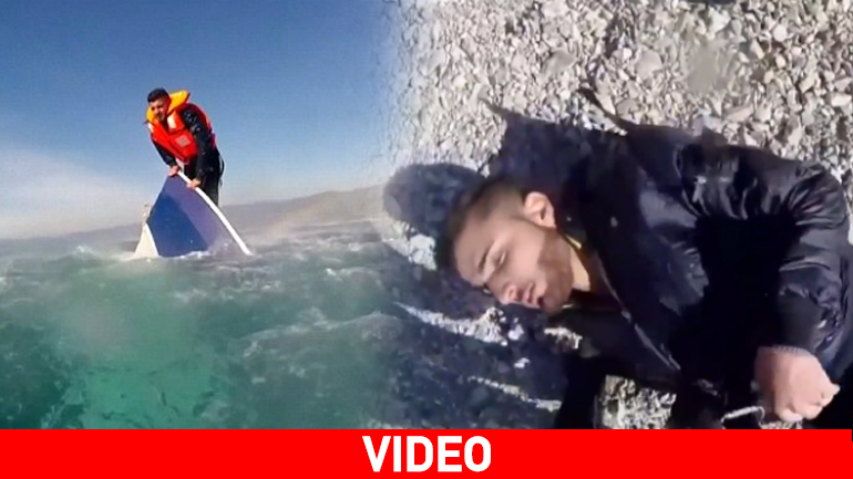 Καρέ-καρέ η συγκλονιστική προσπάθεια για τη διάσωση Σύρου μετανάστη