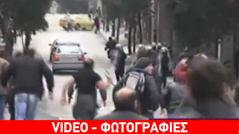 Ένταση έξω από το Υπουργείο Αγροτικής Ανάπτυξης