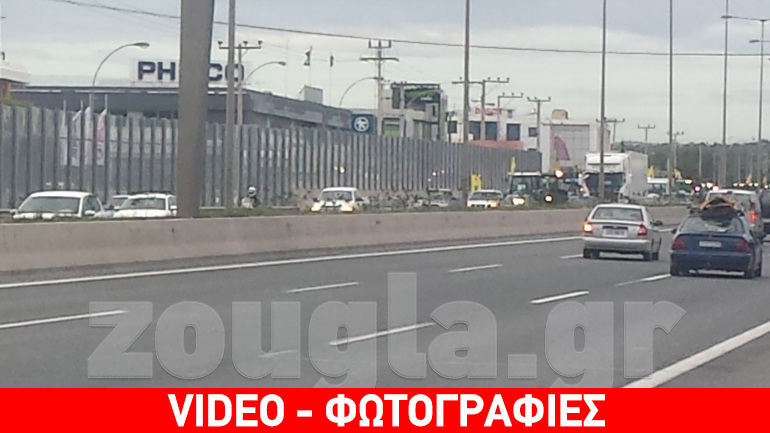 Η πομπή των τρακτέρ από την Κηφισιά