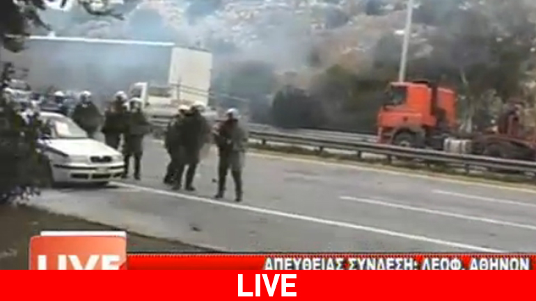 LIVE: Kαταφθάνουν στην Αθήνα οι αγρότες της Πελοποννήσου