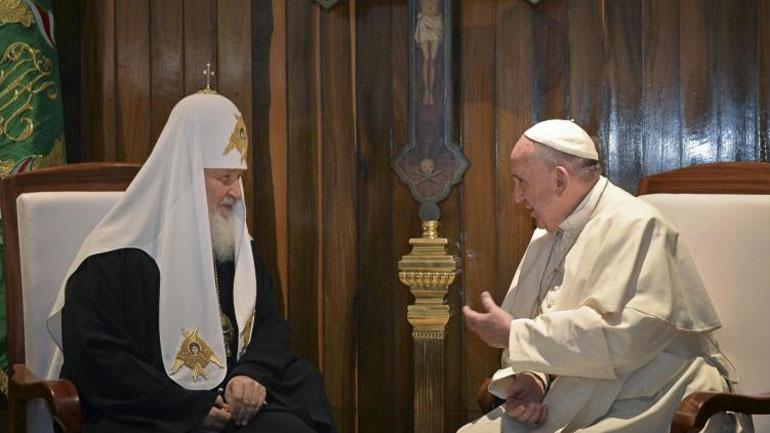 Κούβα: Η πρώτη συνάντηση πάπα και Ρώσου πατριάρχη
