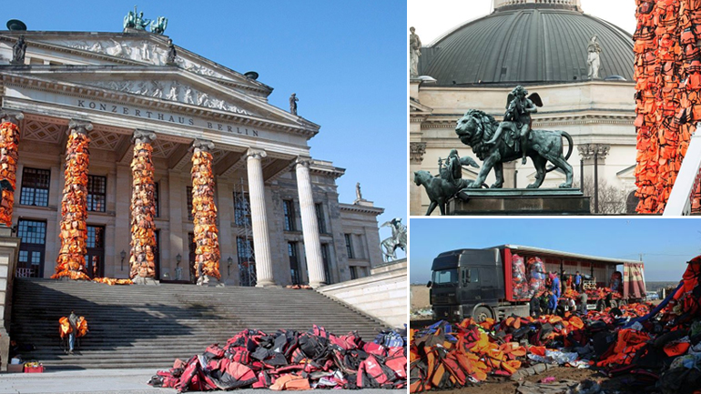 Κρέμασαν σωσίβια στο Βερολίνο