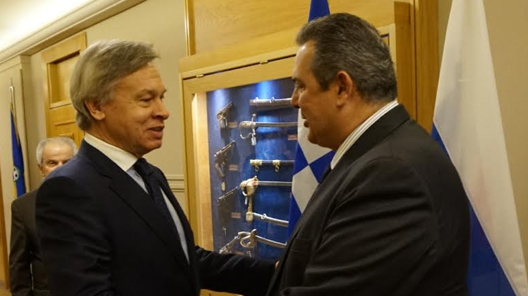 Συνάντηση Καμμένου με τον Alexey Pushkov