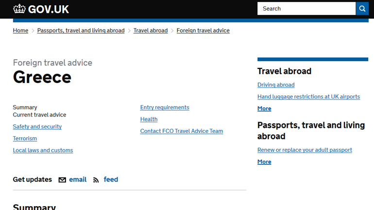 Tο Foreign Office δίνει συμβουλές σε Βρετανούς τουρίστες λόγω μπλόκων και συγκεντρώσεων