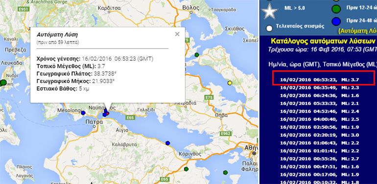 Το επίκεντρο της δόνησης