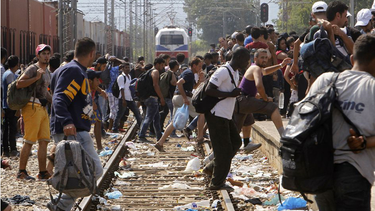 Ειδομένη: Κατάληψη της σιδηροδρομικής γραμμής από ομάδα Αφγανών