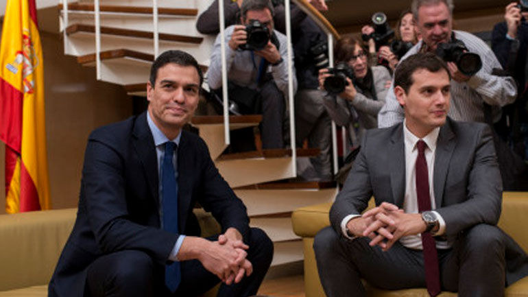 Ισπανία: Το Σοσιαλιστικό Κόμμα συμφώνησε με τους Ciudadanos