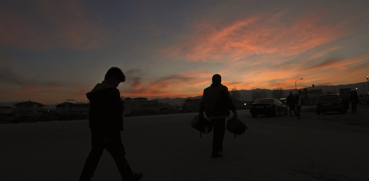 Στην Ειδομένη με τα πόδια…