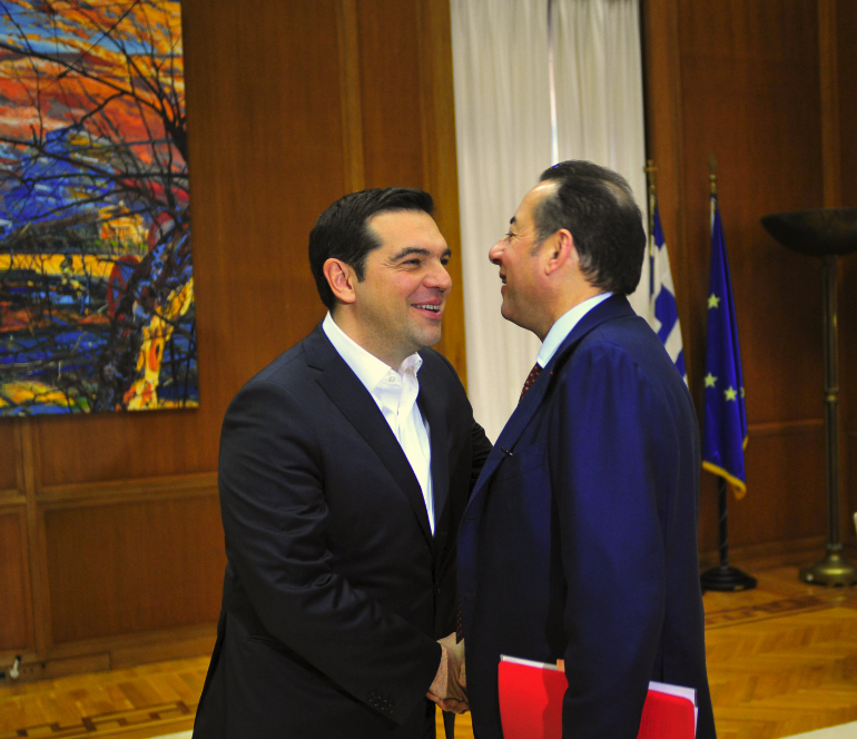 Κατά τη συνάντηση με τον Πιτέλα