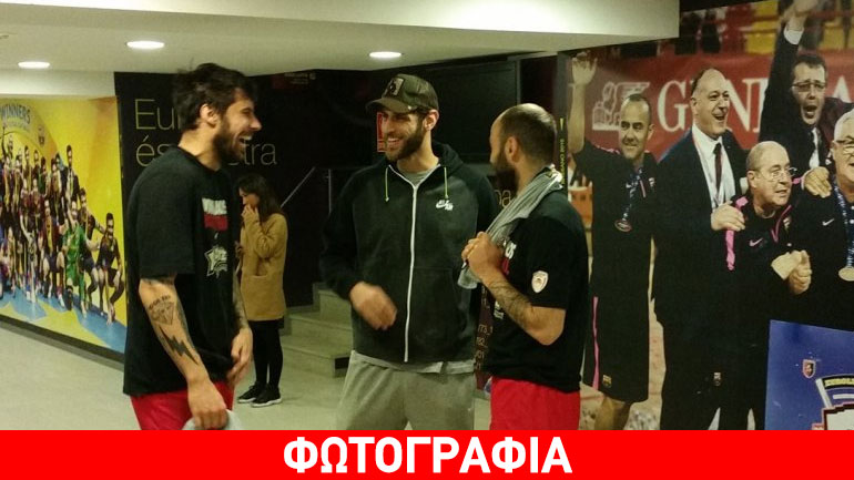 Σπανούλης και Πρίντεζης με έναν φίλο από τα παλιά