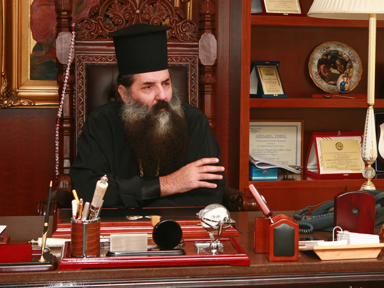 Ο Μητροπολίτης Πειραιώς Σεραφείμ